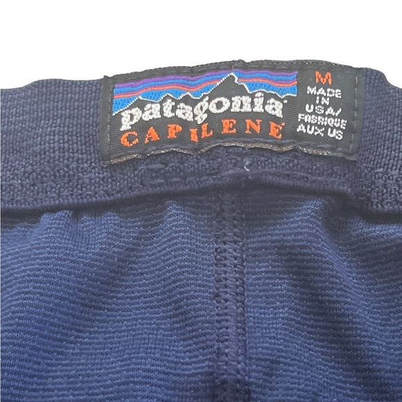 Patagonia capilene navy blue base layer leggings pants size medium - Picture 3 of 8
